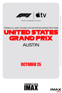 F1 on Apple TV Live in IMAX: US Race poster