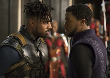 On Set With BLACK PANTHER Stars