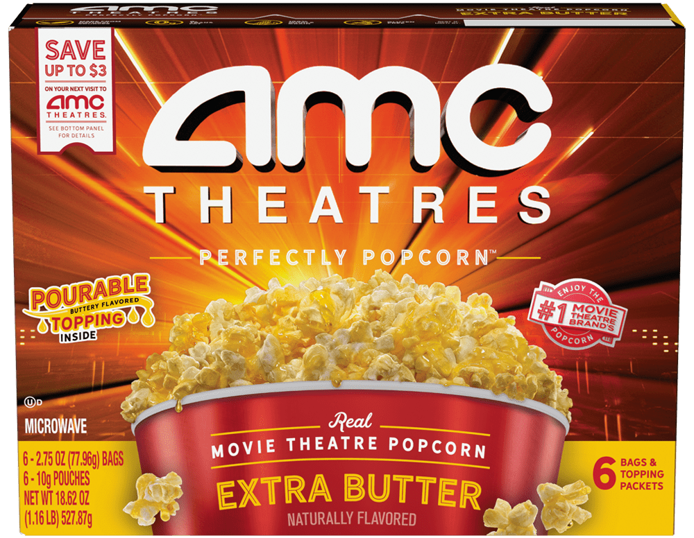 AMC Theatres Extra Butter Microwave Popcorn
