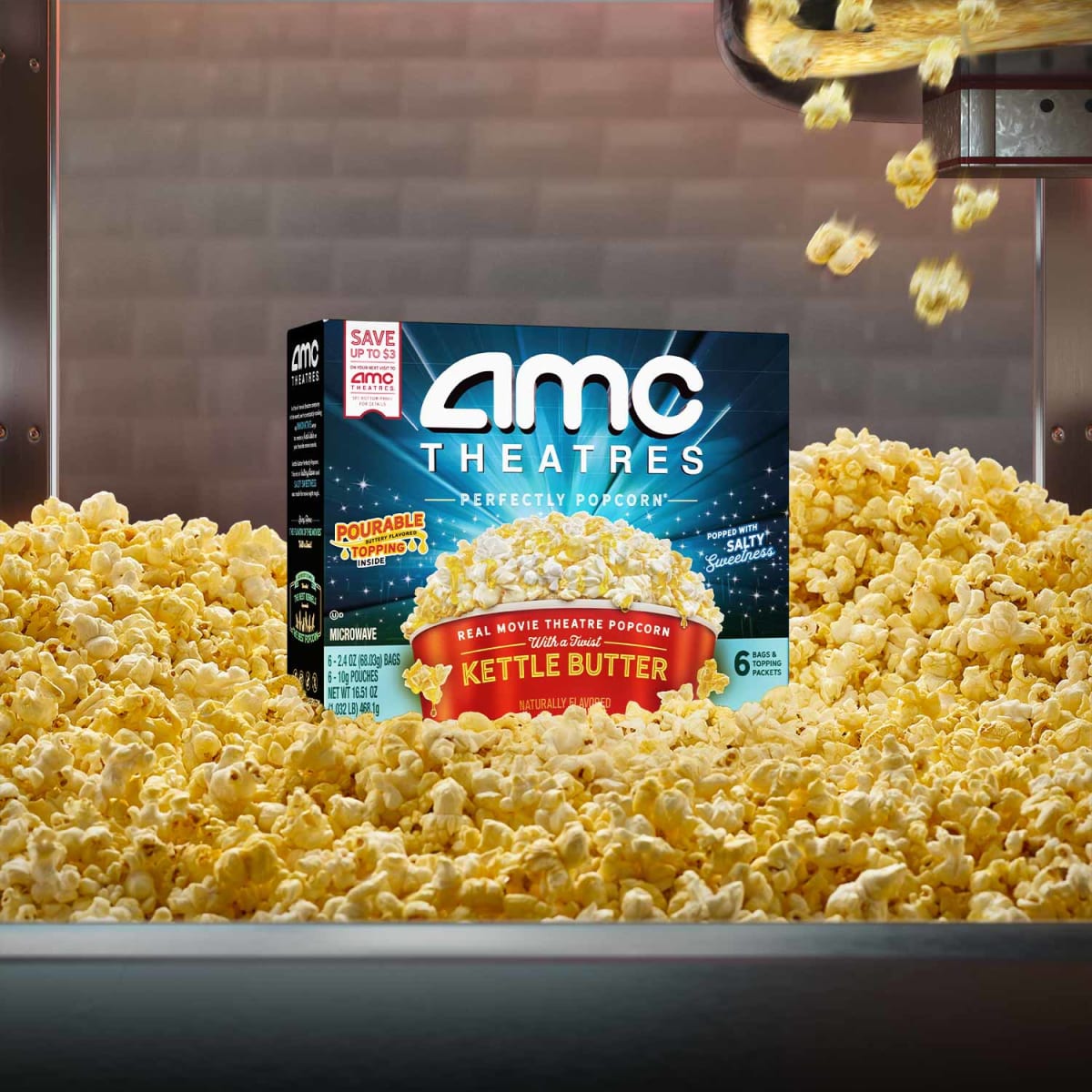 AMC Theatres Kettle Microwave Popcorn