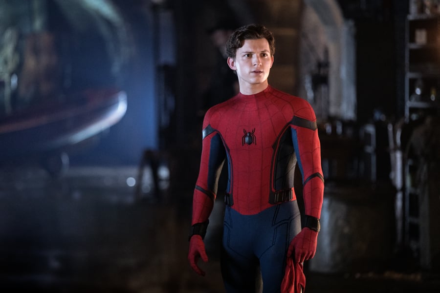 Spider-Man Without His Mask On in Spider-Man Far From Home
