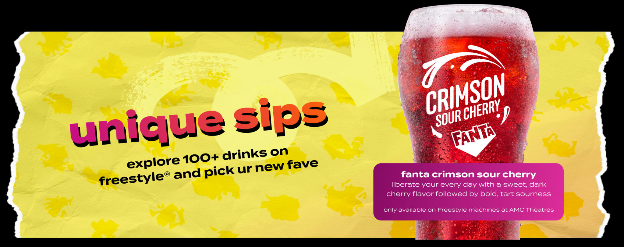 Unique sips. Explore 100+ drinks on freestyle and pick your new fave. Choose a freestyle drink or ICEE, add free Berry Bursties. Cherry Vanilla. Enjoy the taste of Coca-Cola with the sweetness of cherry and vanilla