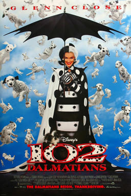 Movie Poster Image for 102 Dalmatians