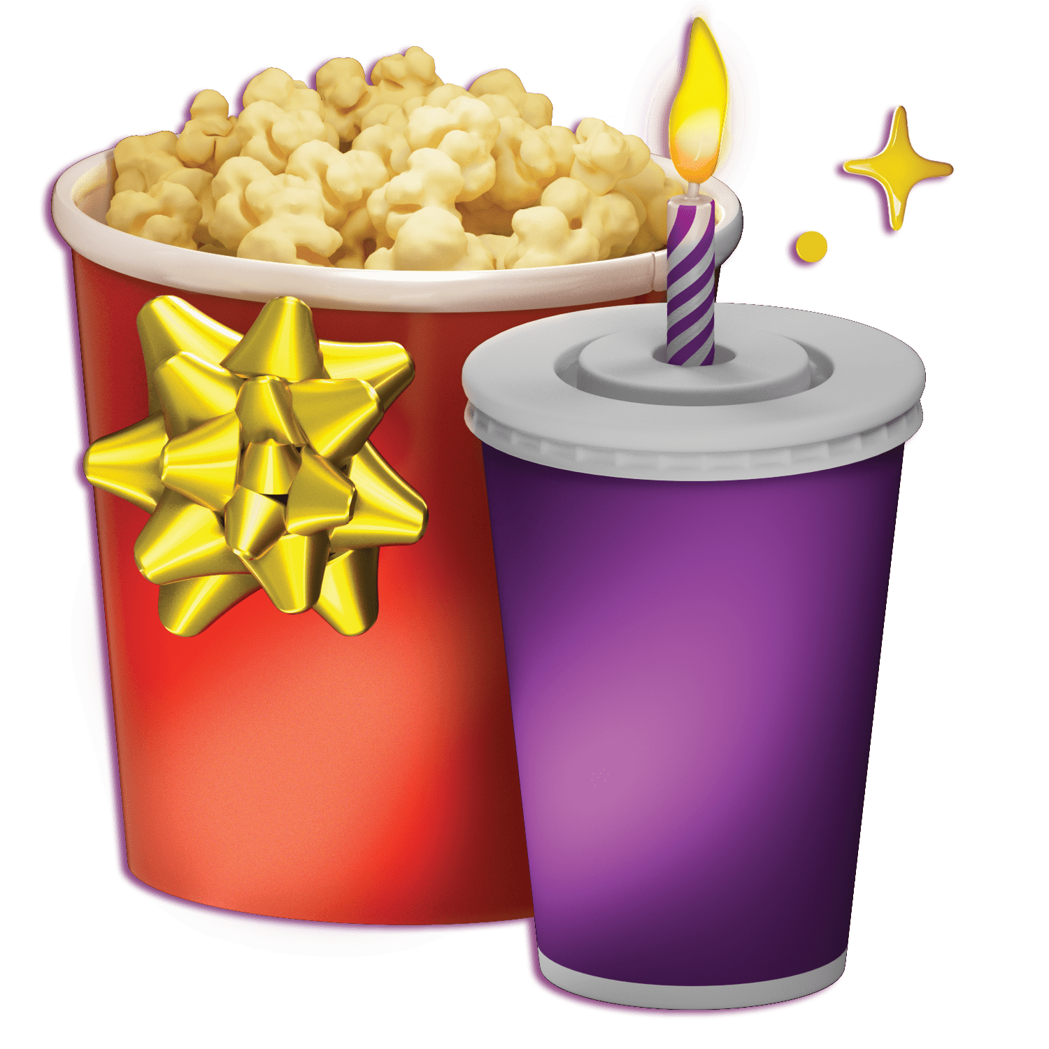 drink and movie popcorn gift