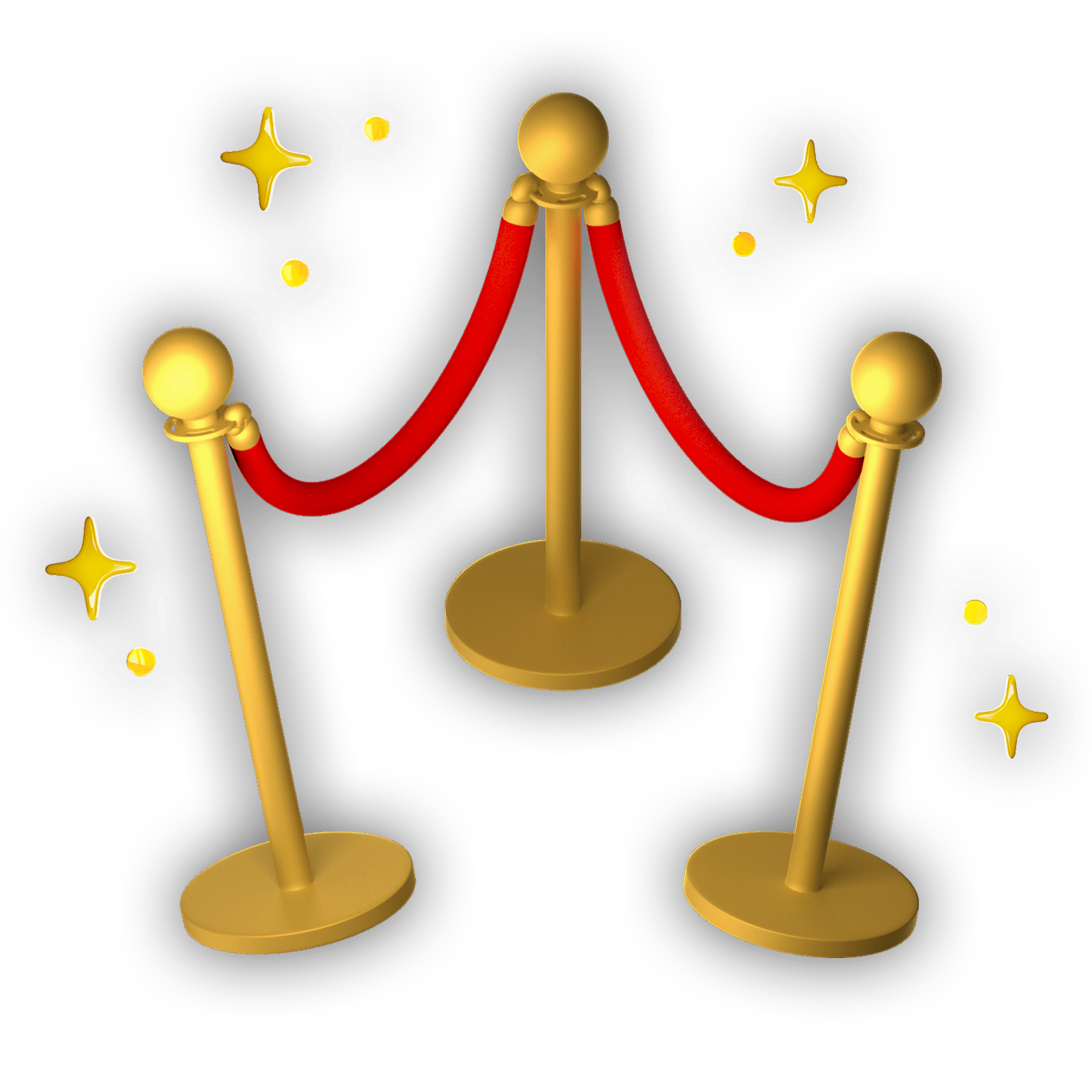 stanchions and ropes