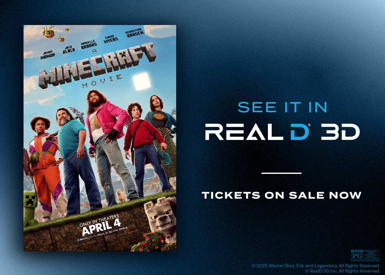 See A Minecraft Movie in RealD 3D