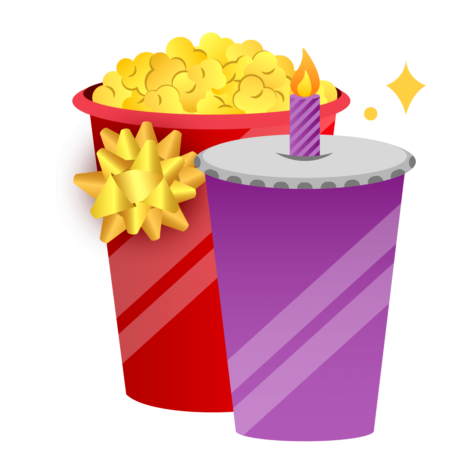 popcorn and drink