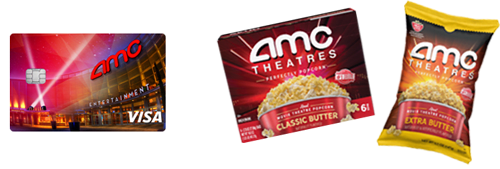 AMC Grocery Popcorn and AMC Entertainment Visa Card