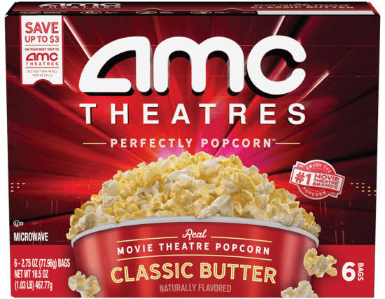 AMC Theatres Classic Butter Microwave Popcorn
