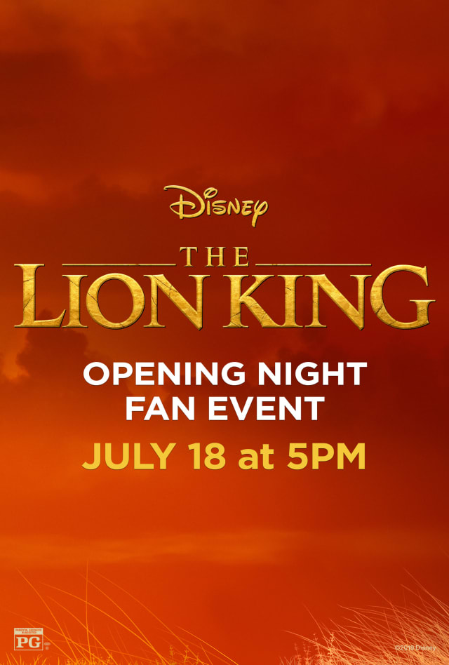 Opening Night Fan Event: The Lion King