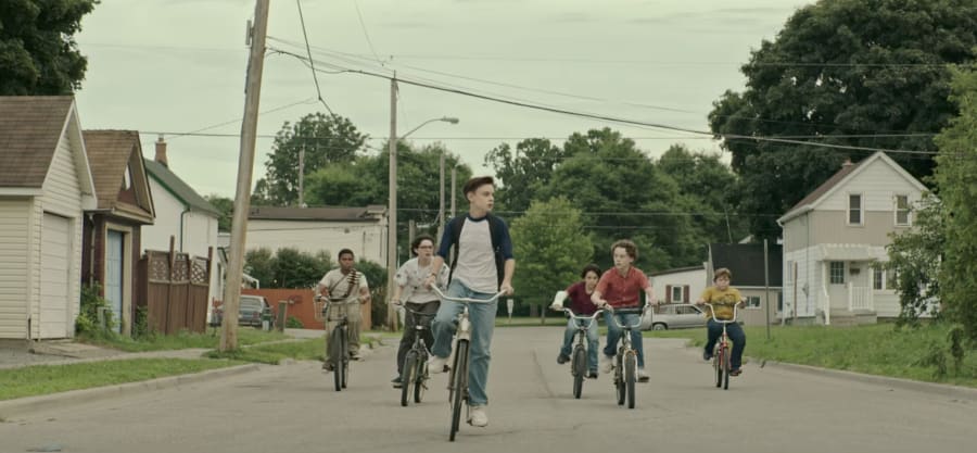 The Losers Club on bikes in IT