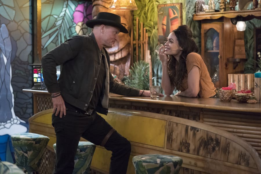 Woody Harrelson and Rosario Dawson in Zombieland: Double Tap
