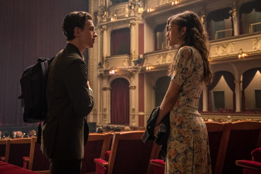 Peter Parker and MJ in Spider-Man Far From Home