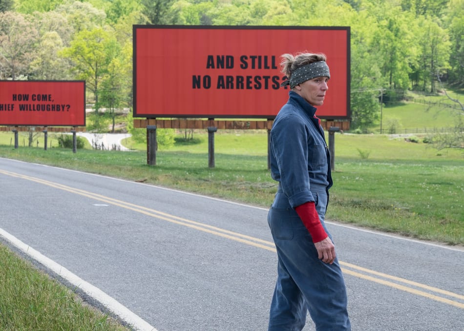 THREE BILLBOARDS Balances Cutting Drama and Comedy