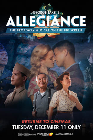 movie poster for George Takei’s Allegiance on Broadway
