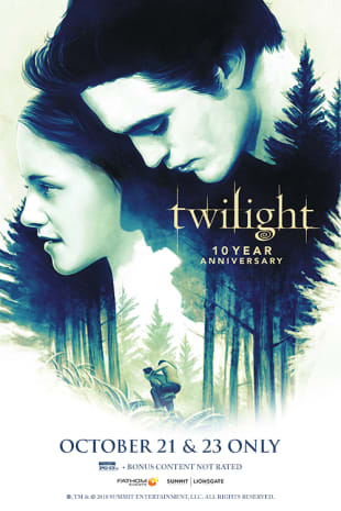 movie poster for Twilight 10th Anniversary