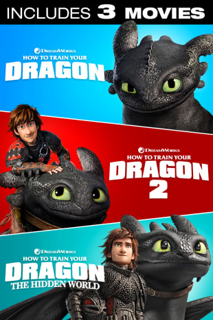 movie poster for How to Train Your Dragon Trilogy