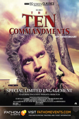movie poster for The Ten Commandments 65th Anniversary presented by TCM
