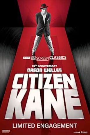 movie poster for Citizen Kane 80th Anniversary presented by TCM
