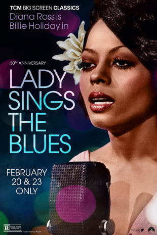 movie poster for Lady Sings the Blues 50th Anniversary presented by TCM