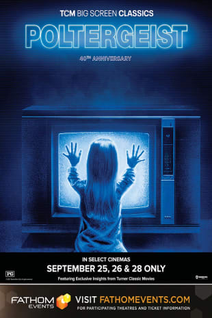 movie poster for Poltergeist 40th Anniversary presented by TCM