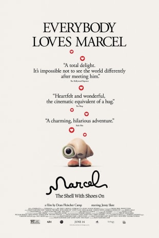 movie poster for Marcel the Shell with Shoes On Early Access Event
