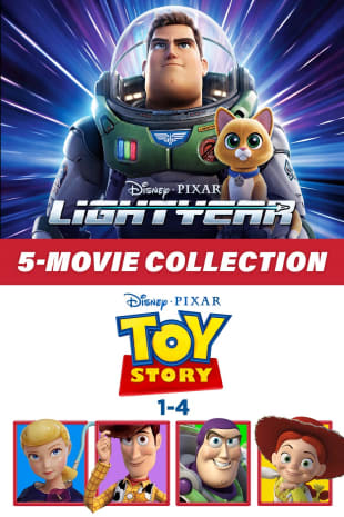 movie poster for Lightyear & Toy Story 1-4: 5 Movie Collection