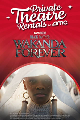 movie poster for Black Panther: Wakanda Forever: Private Theatre Rental for 1-40 Total Guests