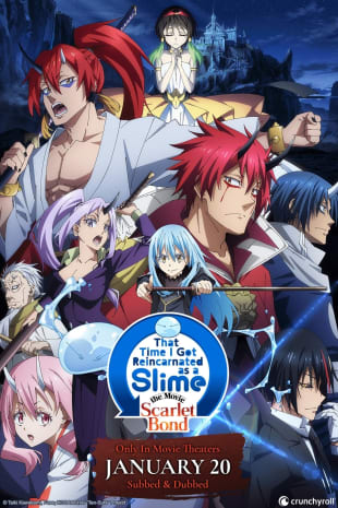 movie poster for That Time I Got Reincarnated as a Slime The Movie: Scarlet Bond
