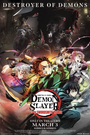 movie poster for Demon Slayer: Kimetsu No Yaiba - To The Swordsmith Village