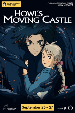 movie poster for Howl's Moving Castle - Studio Ghibli (2023)