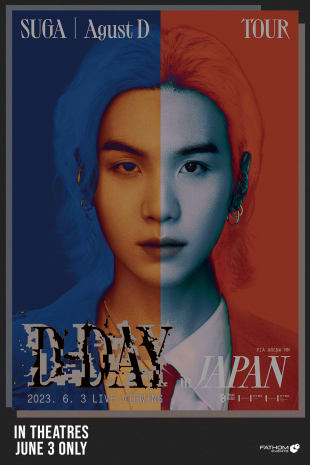 movie poster for SUGA - Agust D TOUR “D-DAY” in JAPAN: LIVE VIEWING