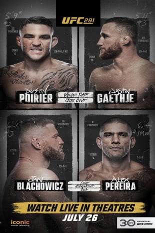 movie poster for UFC 291: Poirier vs. Gaethje 2