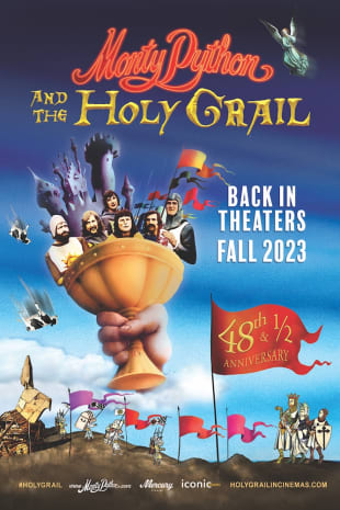 movie poster for Monty Python and the Holy Grail 48 1/2 Anniversary