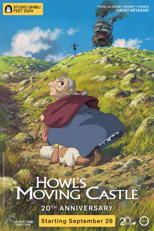 movie poster for Howl's Moving Castle 20th Anniversary - Studio Ghibli Fest 2024