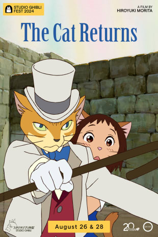 movie poster for The Cat Returns - Studio Ghibli Fest 2024