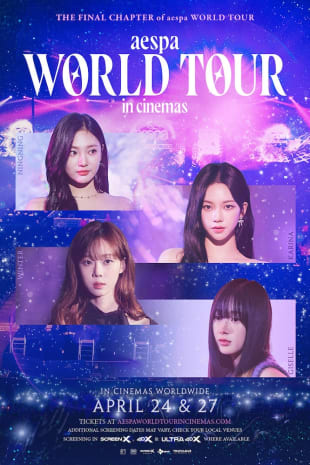 movie poster for aespa: WORLD TOUR in cinemas