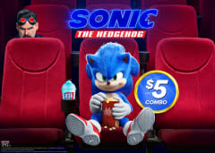 Sonic the Hedgehog $5 ICEE Popcorn Combo