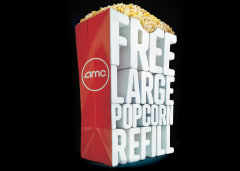 Free Large Popcorn Refill