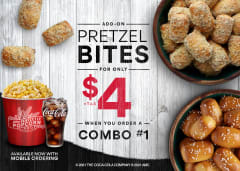 Add-On Pretzel Bites For Only $4 When You Order A Combo #1