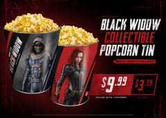 Get Your Black Widow Collectible Popcorn Tin While Supplies Last