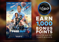 Earn 1000 Bonus Points - Register and Get Tickets 8/12-8/15