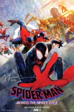 Across The SpiderVerse Signed Poster