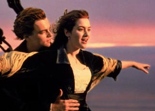 Leonardo DiCaprio and Kate Winslet in Titanic