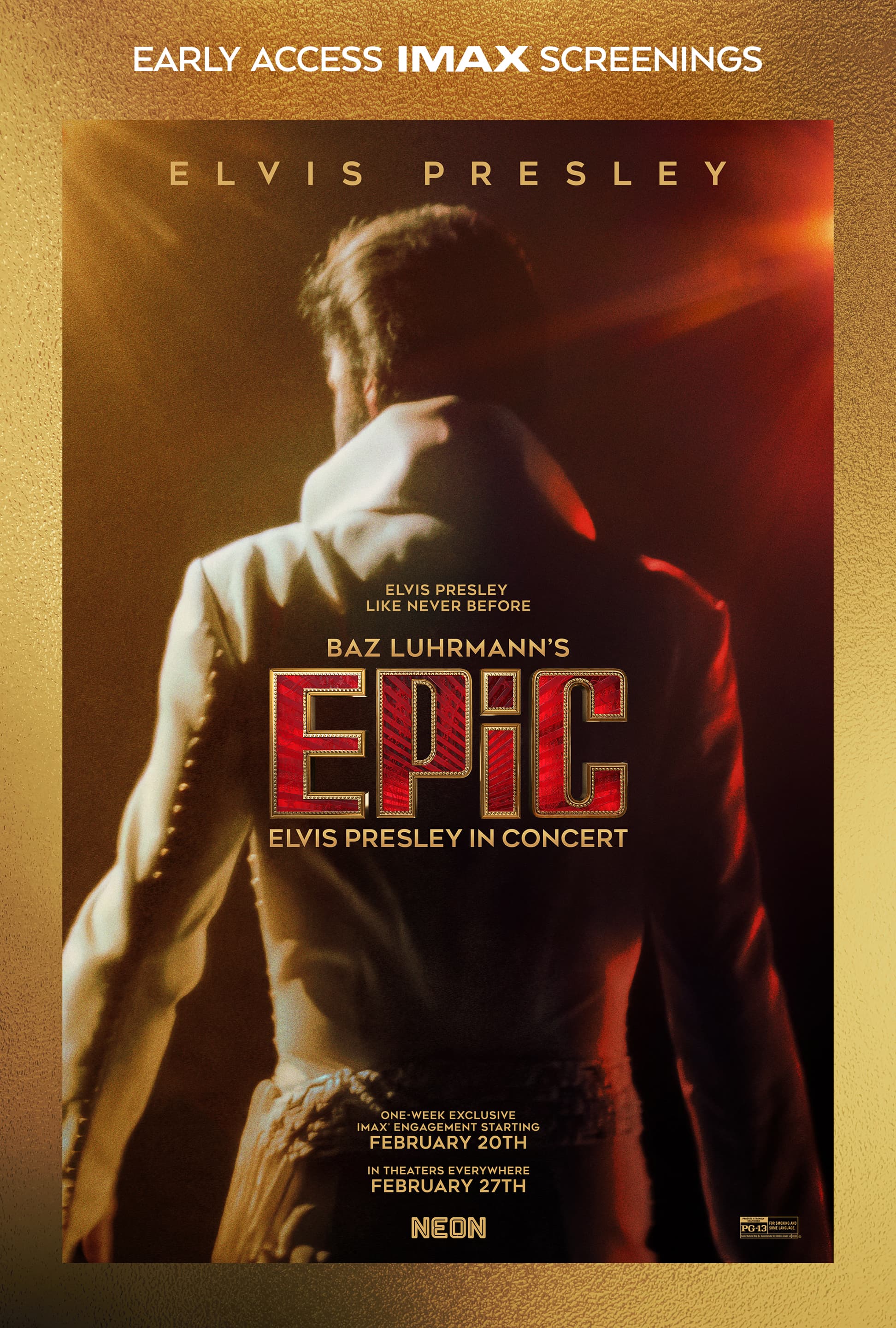 EPiC: Elvis Presley in Concert - Early Access movie showtimes at