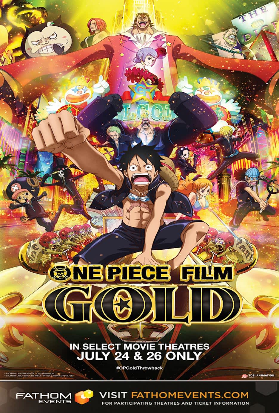 One Piece Film: Gold (2016) movie showtimes at an AMC Theatre near
