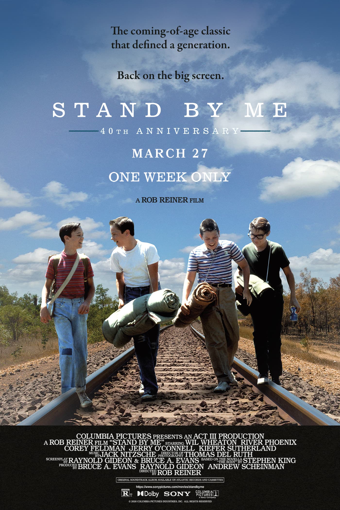 Stand By Me 40th Anniversary movie showtimes at an AMC Theatre