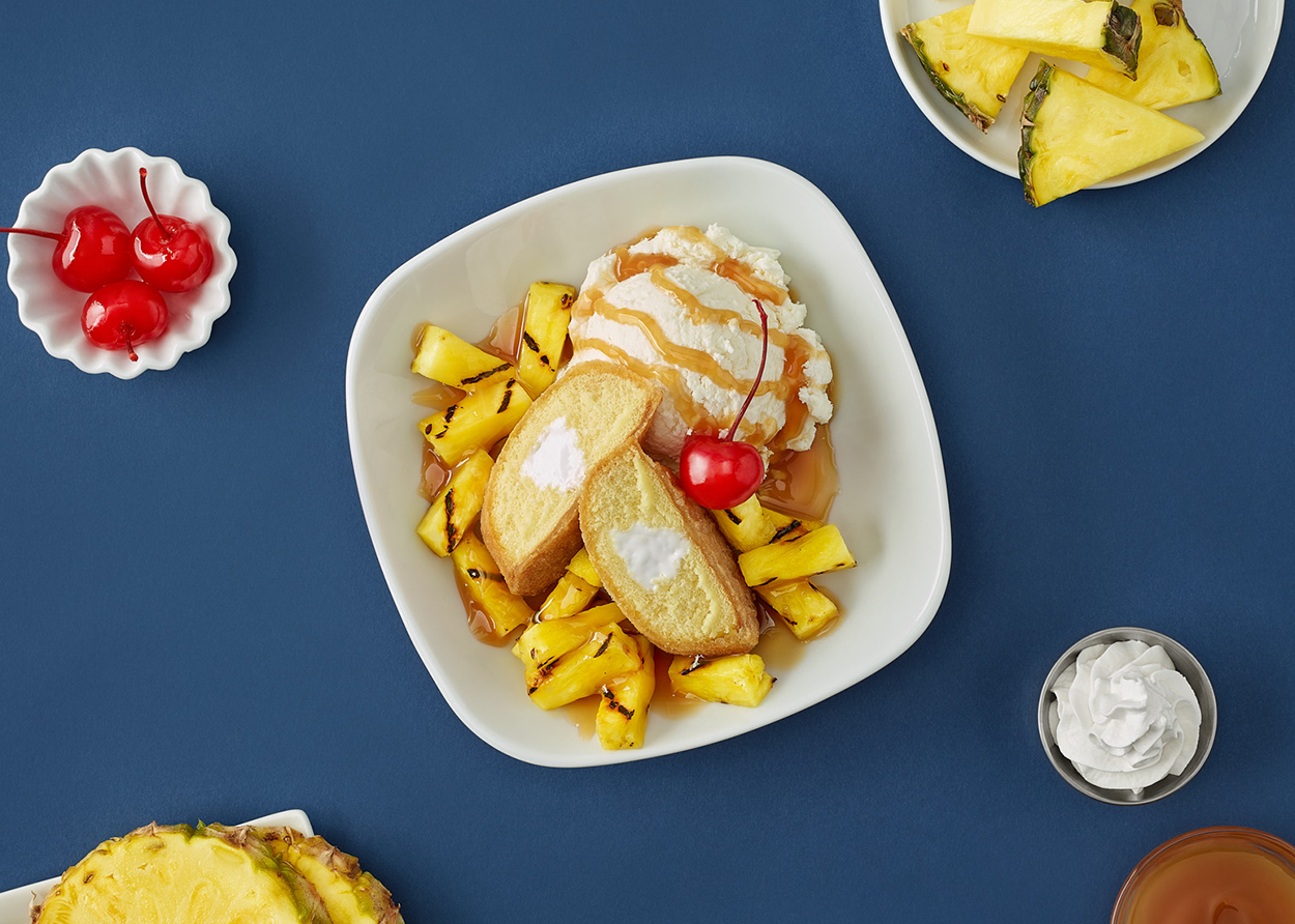 Fried Twinkie® & Pineapple Sundae