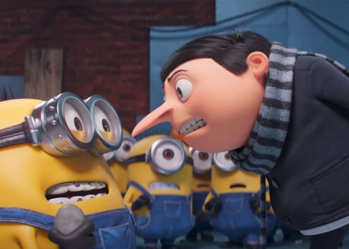 DESPICABLE ME, from left: Gru (voice: Steve Carell), Dr. Nefario