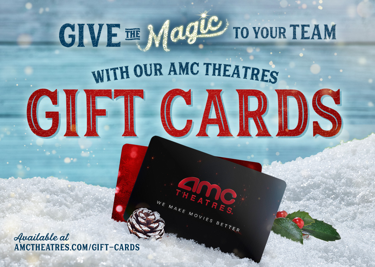 AMC Theatres - Two Standard/Digital Movie Black Tickets, Plus $20 E-Gift  Card